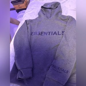 essentials hoodie (grey)